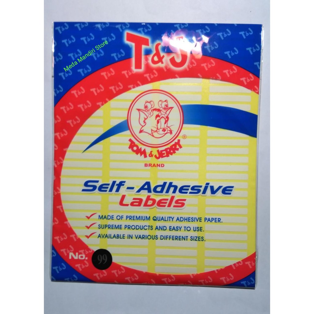 

Sticker Label Tom & Jerry / Self-Adhesive Labels 99, 100, 103, 104, 109, 121, 123, 124, 125, 126,127