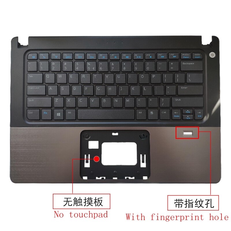 IMPORT New Palmrest top case cover for DELL VOSTRO V5460 5460 V5460D 5470 V5470 5470R US Keyboard Up