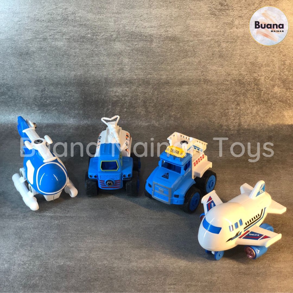 RONGLE TOYS DIY ASSEMBLE 6 MODEL MAINAN BONGKAR PASANG EDUKASI ANAK COWO CEWE BALITA