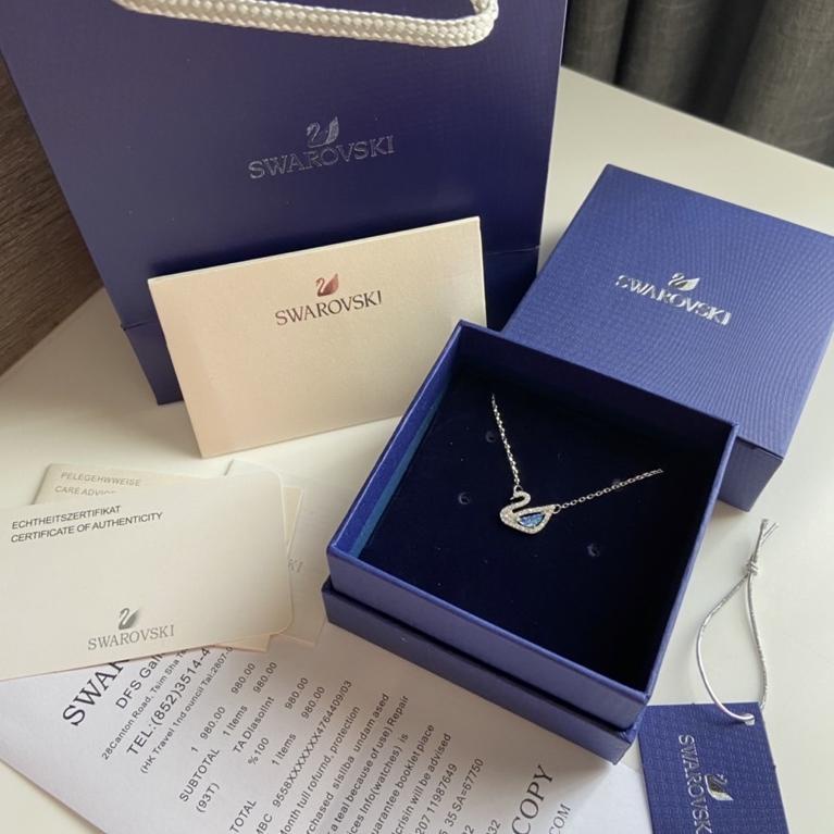 [RKEPF37] SWAROVSKI DANCING SWAN NECKLACE 5521074 KALUNG ORIGINAL 100%