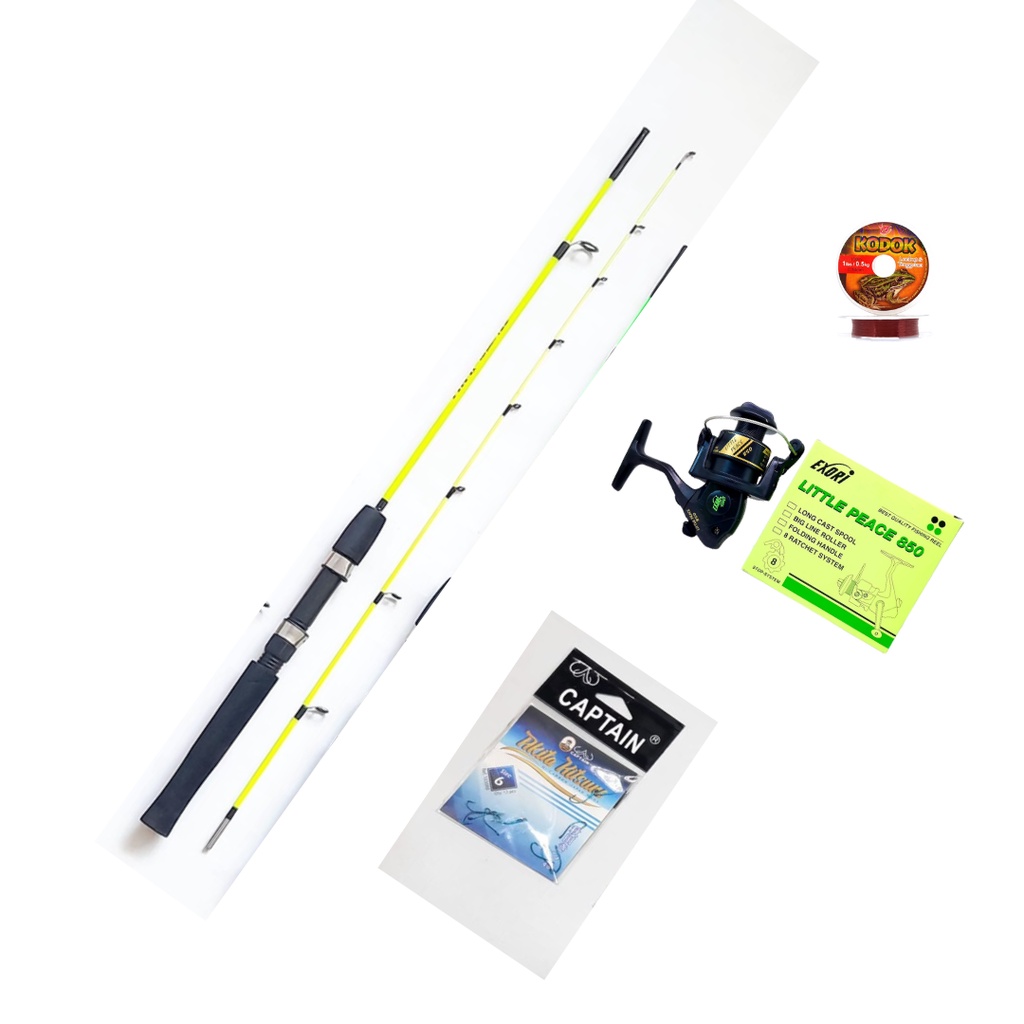 Set Pancing Lengkap Untuk Mancing UDANG Reel POWE HANDLE JORAN SUPER LENTUR