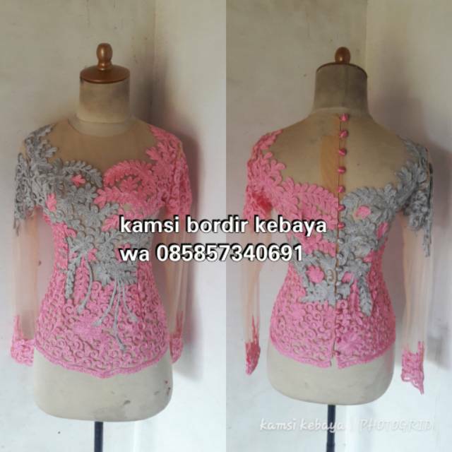 Kebaya bordir stik premium