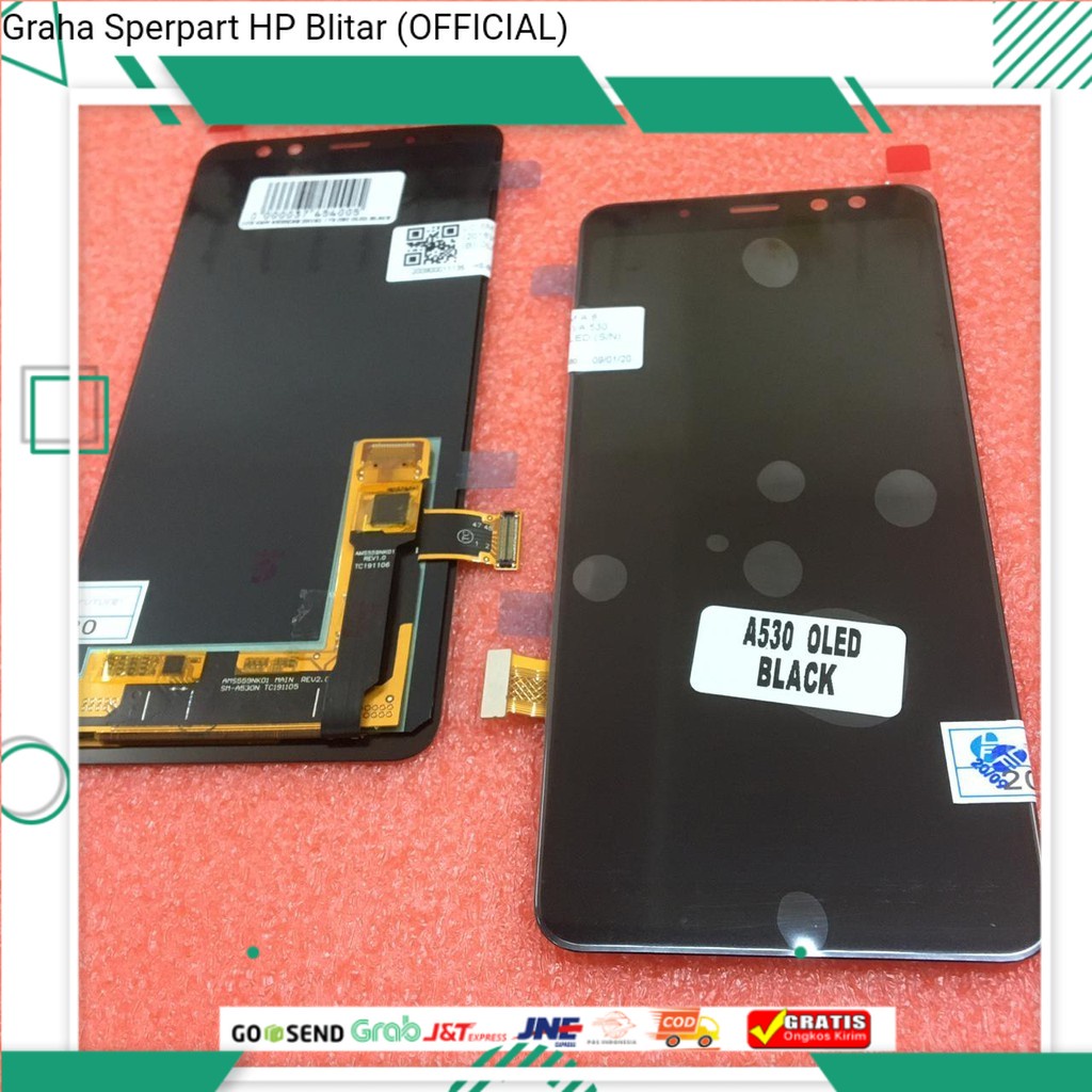 LCD TOUCHSCREEN GALAXY A8 2018 A530F / LCD TS SAMSUNG A8 2018 / LCD TC SAMSUNG A530 FULLSET OLED