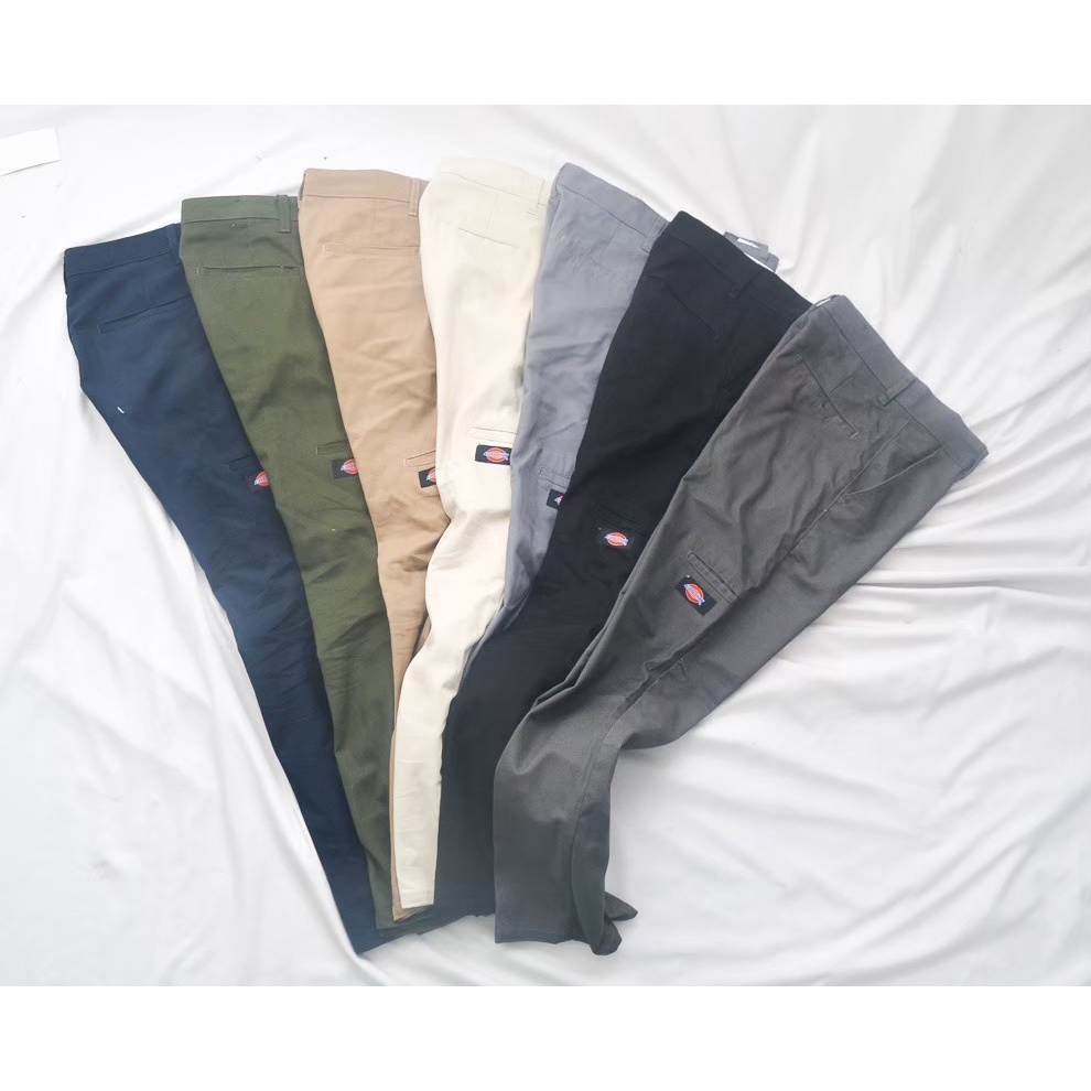 CELANA CHINO PANJANG DICKIES POCKET 873 ANKLE &amp; LONG PANTS - CELANA CHINO HITAM ABU HIJAU KREAM MOCA