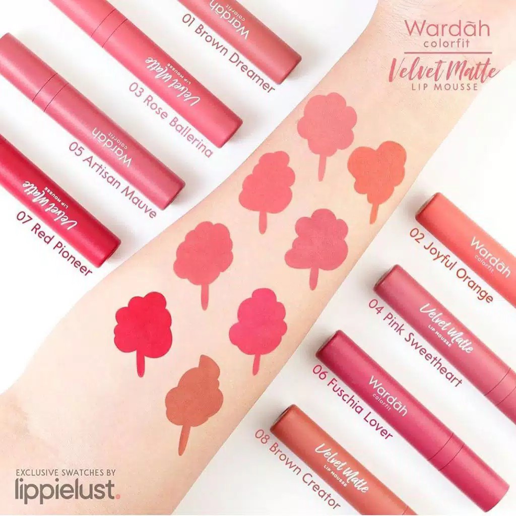 Wardah Colorfit Velvet Matte Lip Mousse - Lipstick Cair Halal Original BPOM