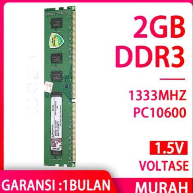 Ram pc ddr3 2gb pc 10600
