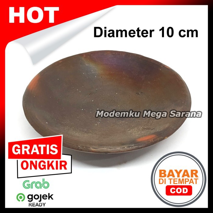 Tempat Sambal Gerabah Cawan D 10 cm - Piring Cobek Cowek Tanah Liat