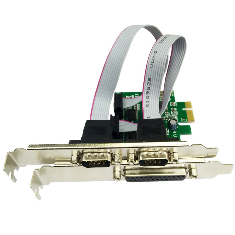 PCIE Serial Paralel with 2 Serial Rs232 1 Paralel PCI Express Card