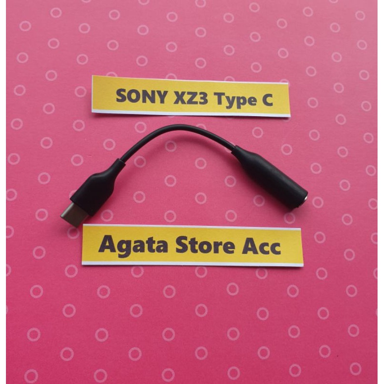 Converter Headset Sony XZ2 / XZ3 Audio Type C ( Sambungan earphone headset Sony Xz 2 / Xz 3 )