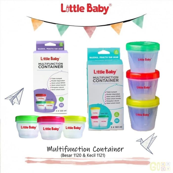 LITTLE BABY MULTIFUNCTION CONTAINER / WADAH MPASI 160ML