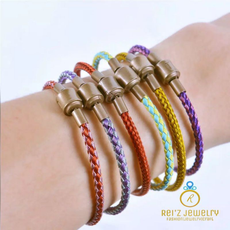  Gelang  Tali  Kawat Anti Air Waterproof Untuk Charm Liontin 