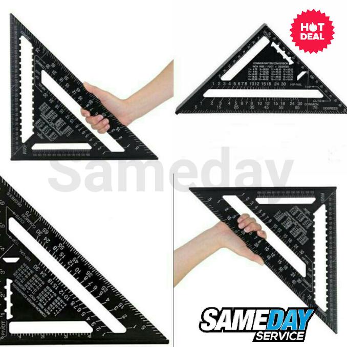 

Speed Square 7 inch Penggaris Segitiga Siku Sudut Woodworking