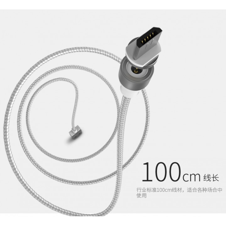 Original WSKEN X-Cable 3 in 1  (Micro USB Lightning USB Type C) - Circular Round Magnetic Charging