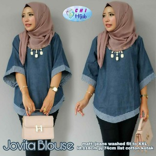 jovita blouse kalong kelelawar jumbo big size kekinian premium