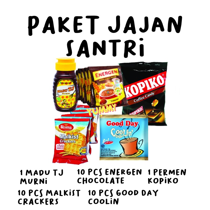 

Paket Jajanan Santri & Santriwati Di Pondok Pesantren Modern Maupun Tradisional