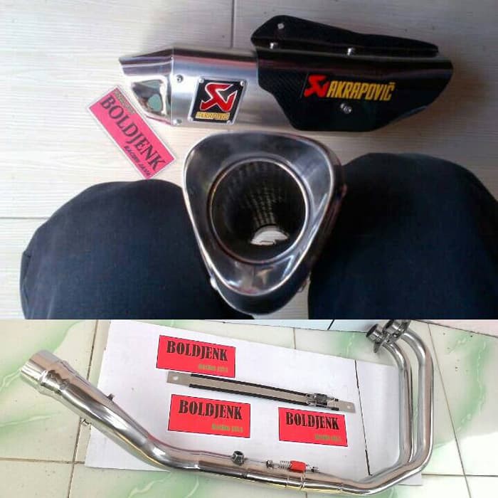 Knalpot AKRAPOVIC GP new fullset R25/MT25 .