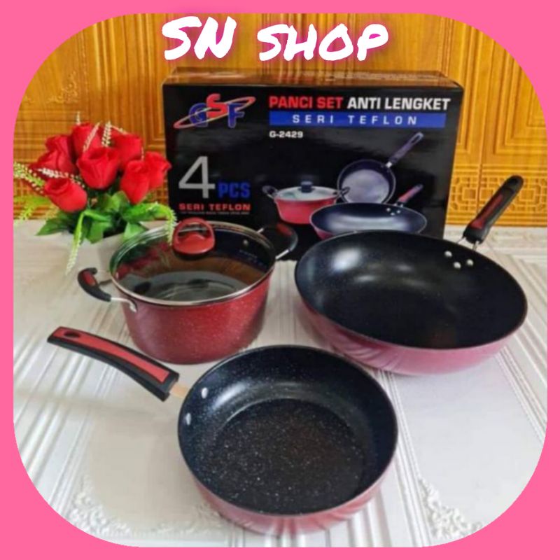 panci set gsf G-2429 teflon series
