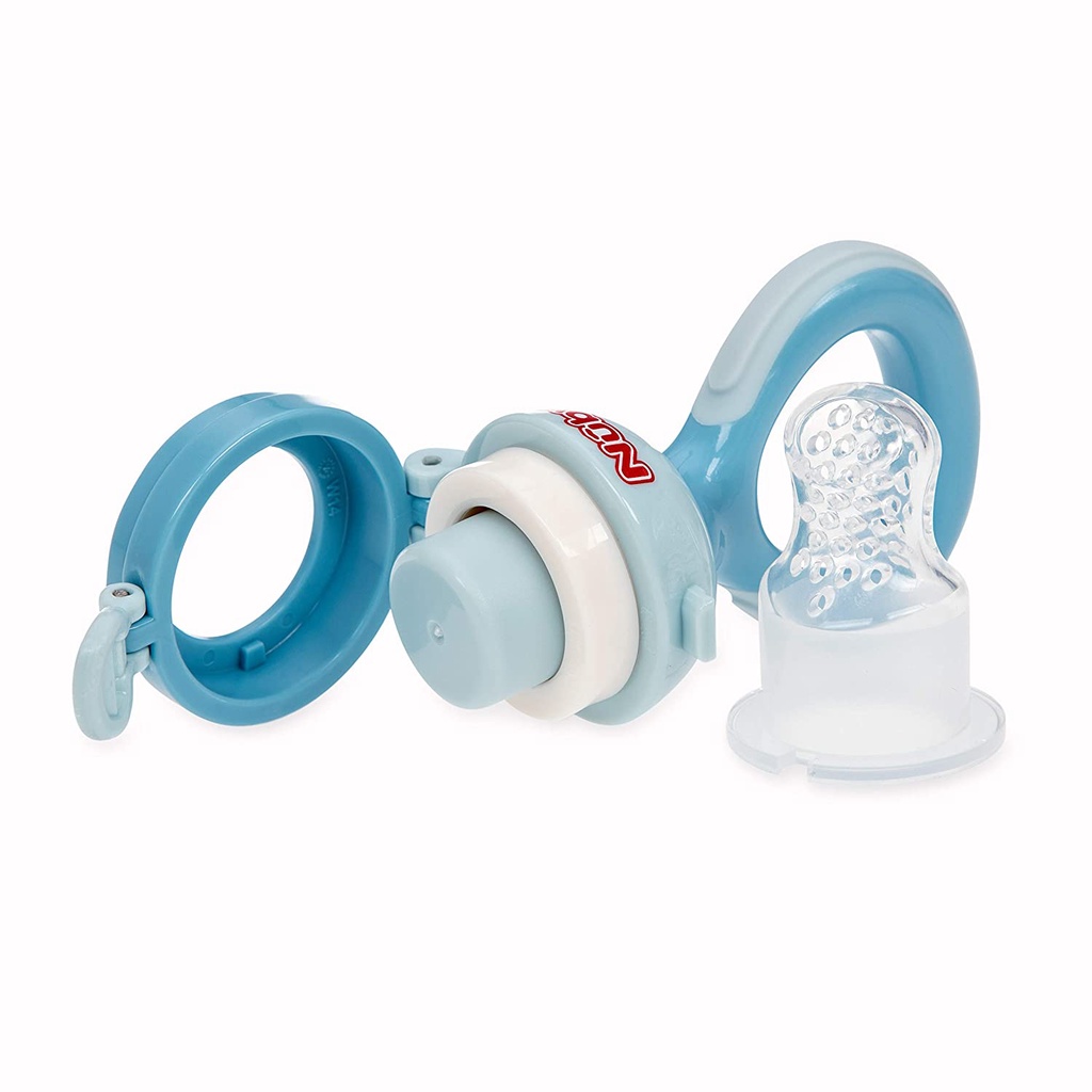 Nuby Twist N Feed Alat Makan Jaring untuk Bayi Silicone Mesh Feeder