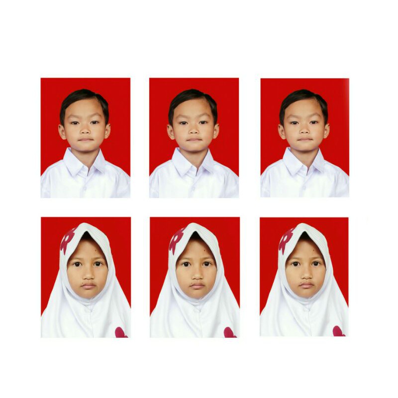 Cetak Pas Phas Foto 4x6 3x4 2x3 / edit jasa ganti background warna (merah,biru,kuning dll )