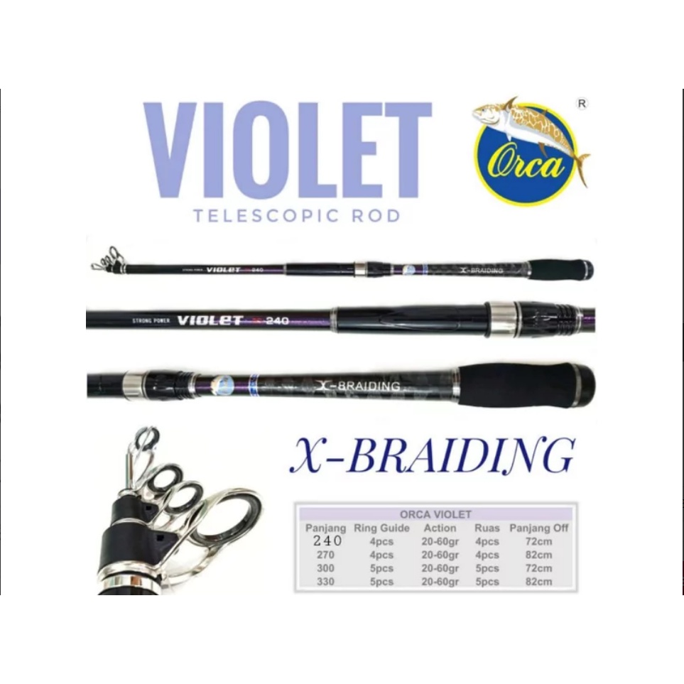 JORAN PANCING SURF ORCA VIOLET 240 cm 270 cm 300 cm 330 cm