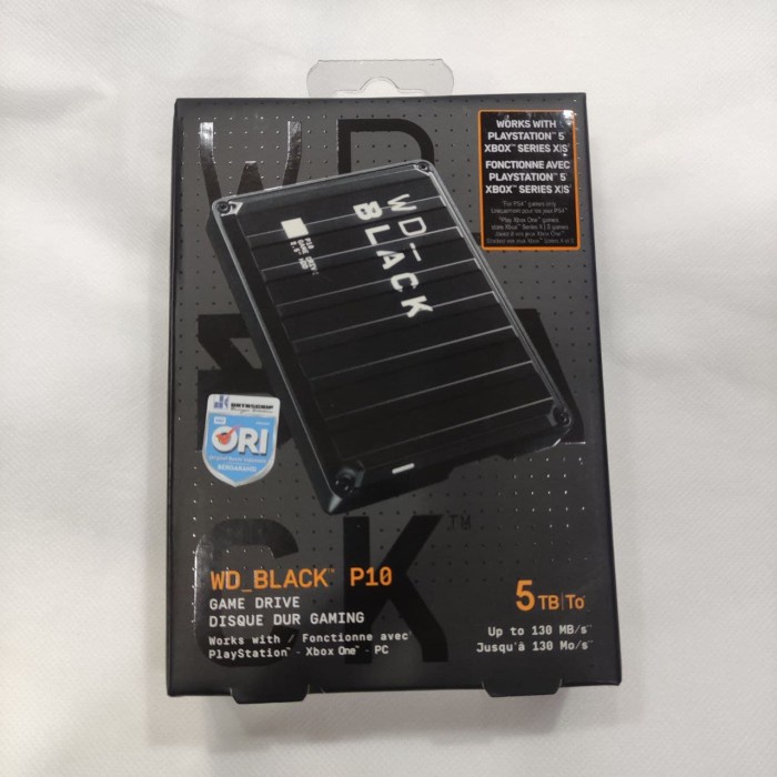 Wd Black P10 Game Drive 5tb 5 Tb Ps4 Ps5 Xbox One Xbox Series X S Shopee Indonesia