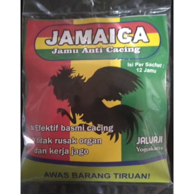

Jamaica jamu anti cacing isi 12 jamu
