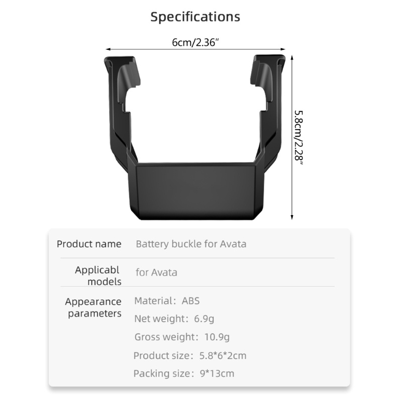 Vivi Buckle Pelindung Baterai Anti Longgar Untuk Drone AVATA