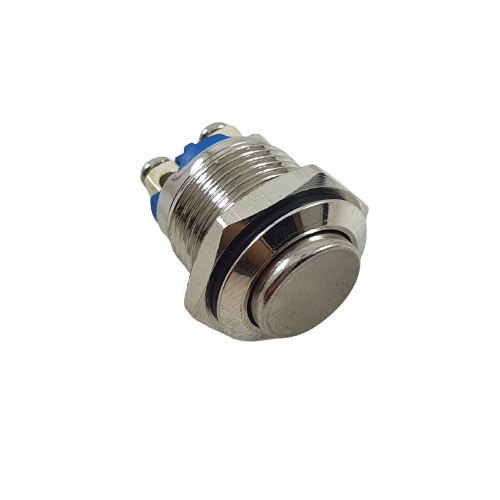 Switch Metal 16mm Push On 2 Pin Tombol Stainless 16 mm Saklar Momentary