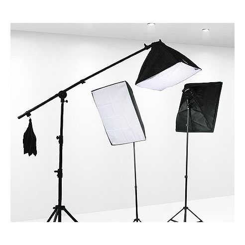 Perlengkapan Lampu Foto Studio Set Lightning Stand Softbox Boom arm