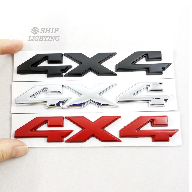 1x Stiker Emblem Badge Logo Bagasi Belakang Mobil 4 x 4 4x4 Limited Logo Untuk Jeep Ford