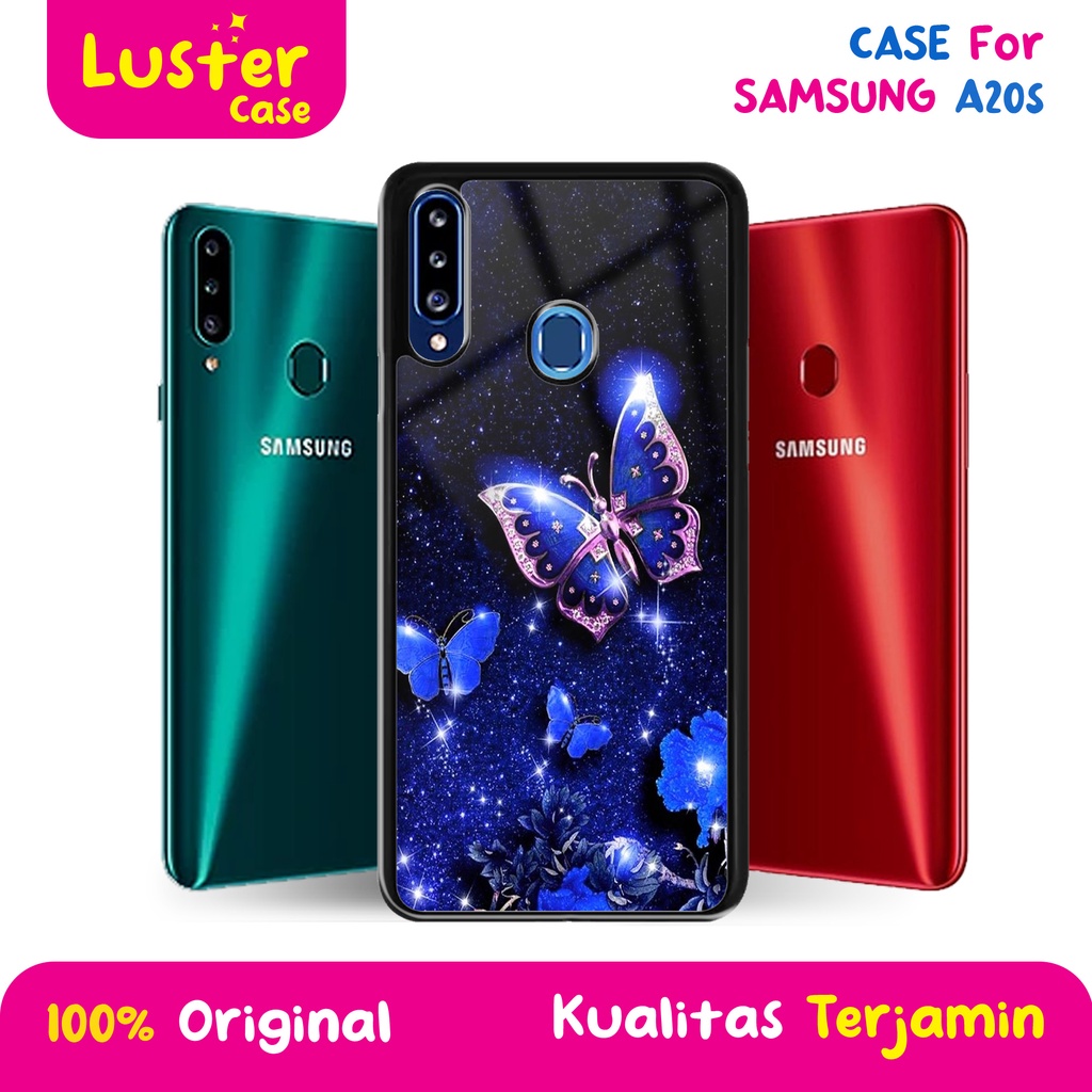 CASE SAMSUNG A20S - Casing SAMSUNG A20S Terbaru LUSTER CASE [ MOTIF BUTTRFLY ] Silikon SAMSUNG A20S 