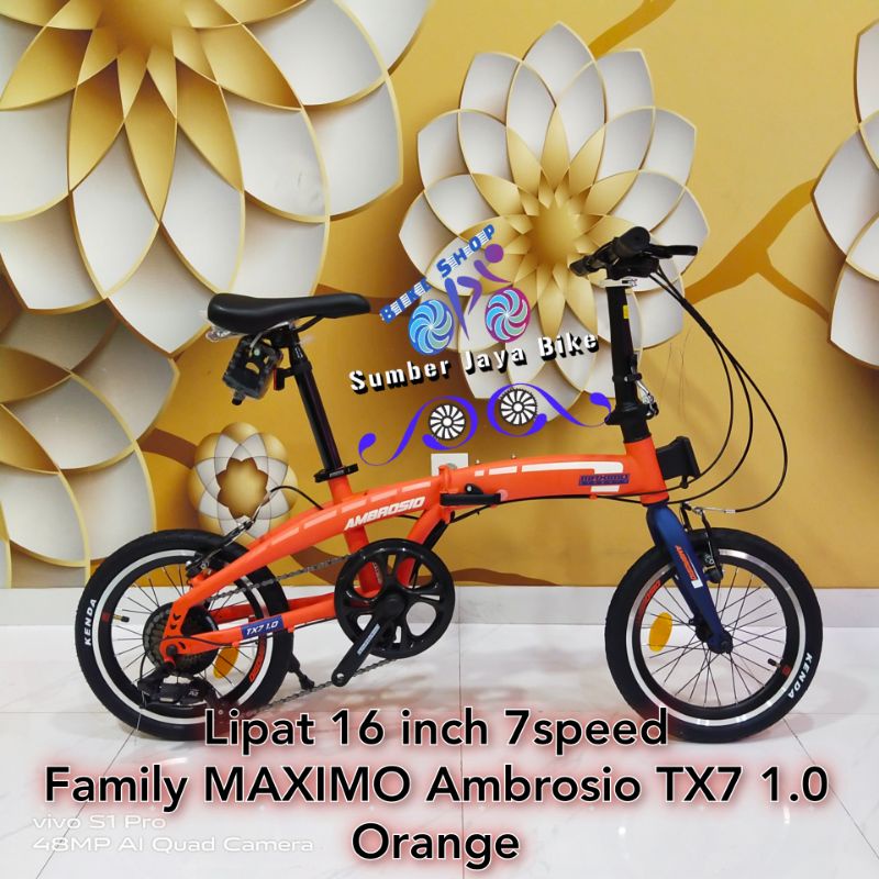 Sepeda Lipat 16 inch Family Ambrosio MAXIMO TX7 1.0