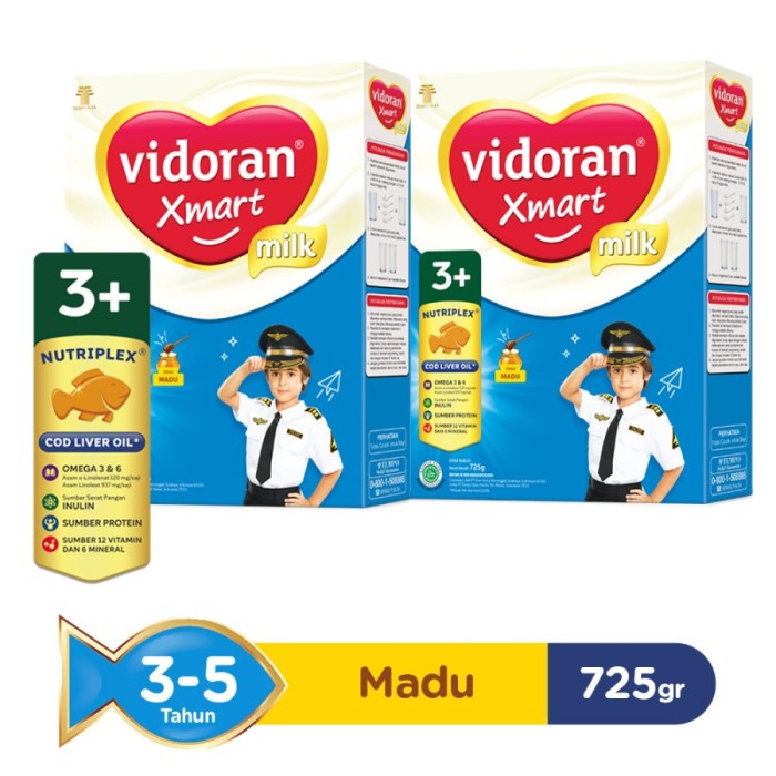 

VIDORAN XMART 3+ MADU VANILLA SUSU FORMULA 725gr