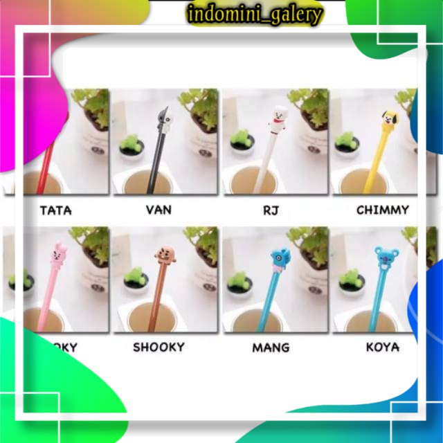 

Kpop Pena BTS BT21 ARMY Cute Cartoon Ballpoint