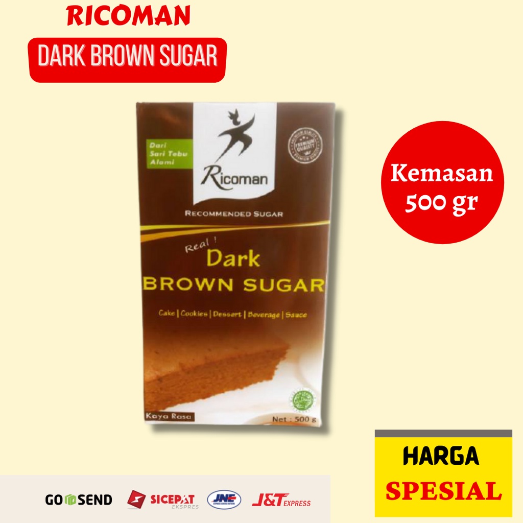 

Ricoman Dark Brown Sugar [ Kemasan 500gr]