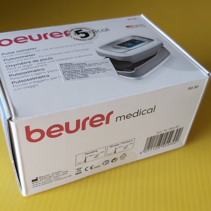 FINGER PULSE OXIMETER SATURASI OKSIGEN OXYMETER PO-30 / PO30 BEURER