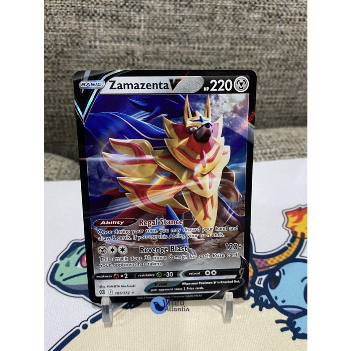 Pokemon TCG English Zamazenta V - 105/172 - Brilliant Stars