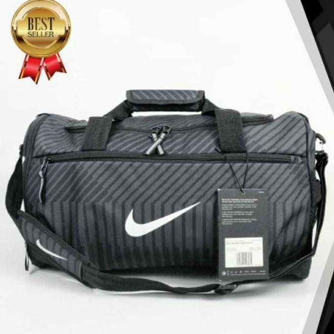 TRAVEL BAG Boston bag nike corak dark grey tas olaraga nike travel bag nike