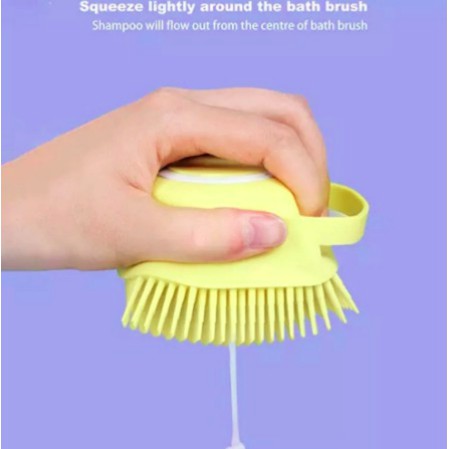 Dispenser Brush Silicone Sikat Penggosok Badan 2 in 1 Sikat Silikon Mandi