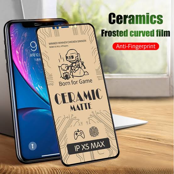 anti gores matte ceramic full cover iphone 5G/S 6G/S 6+ 7 7+ 8 8+ IPHONE X XSmax XR 11 , 11 pro , 11 pro max , 12 SE 13 13 PRO 13 PRO MAX