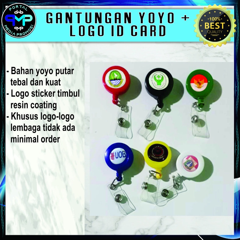 

GANTUNGAN ID CARD YOYO + LOGO RESIN