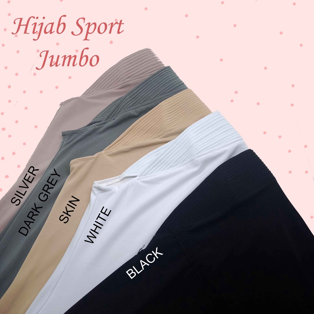 Hijab sport jumbo hijab bergo jumbo warna warni