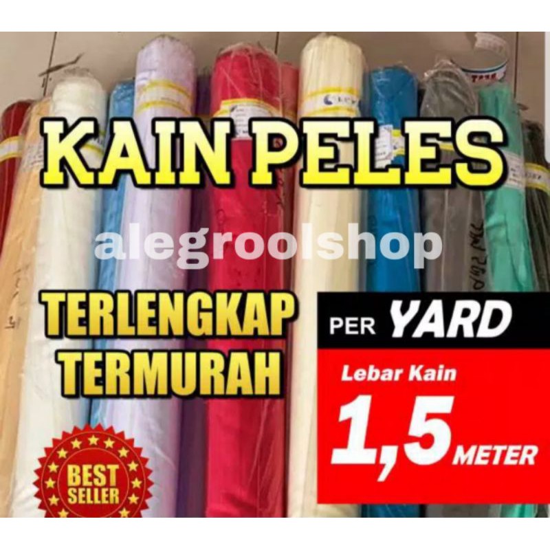 Bahan Puring Peles Abutai Penutup Stand Dekor PER YARD