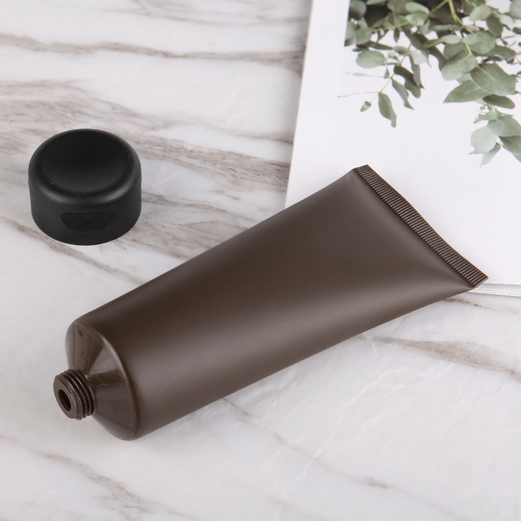 [100ml Brown Frosted Plastic Cream Squeeze Bottle ][100g Cosmetic Facial Cleanser Cosmetic Clamshell Soft Tube Packaging Container]