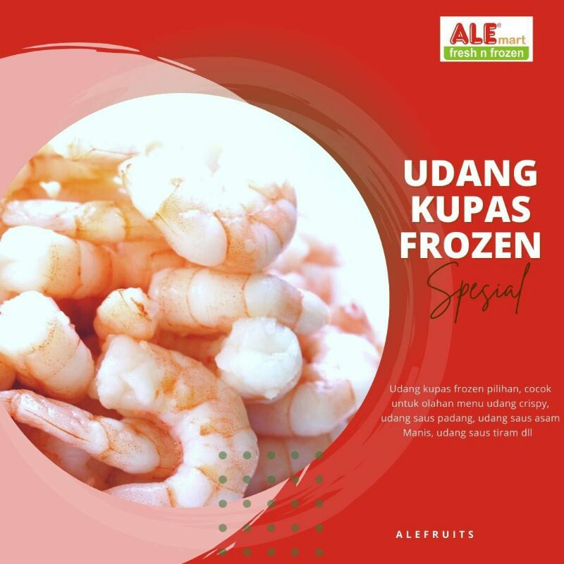 

Udang kupas lokal beku - frozen udang kupas - daging udang kupas