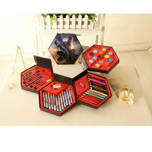 

T6H CRAYON SET 46 IN 1 SEGI ENAM 4 SUSUN KARAKTER KARTUN LENGKAP HZ Terkini'