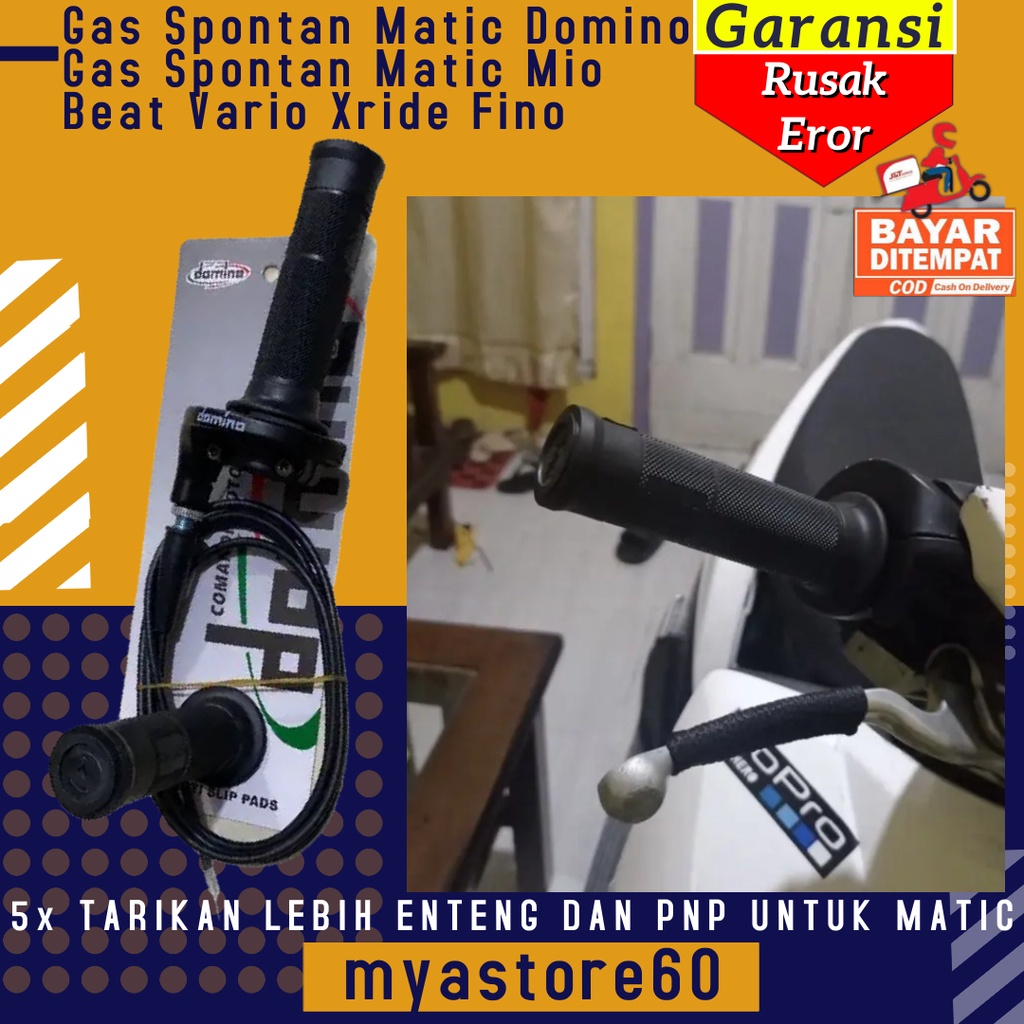 Gas Spontan Matic Domino Gas Spontan Matic Mio Beat Vario Xride Fino