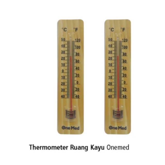 Thermometer kayu Onemed / Thermometer Ruang kayu Onemed