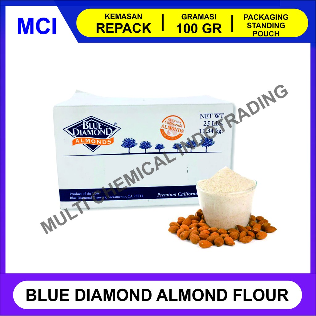 

BLUE DIAMOND ALMOND POWDER 100 GR / BUBUK ALMOND / TEPUNG ALMOND