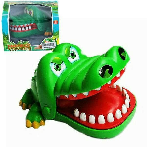 Mainan buaya gigit jari - madnes crocodile games